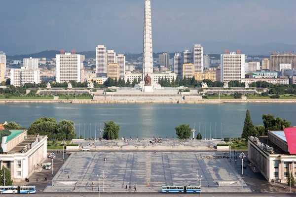 10. ⓒRoman Bezjak, Pyongyang, Kim Il-sung Sqaure, Daedong-gang River, The Juche Tower,  2012, Inkjet Print, 100x123.5cm.jpg
