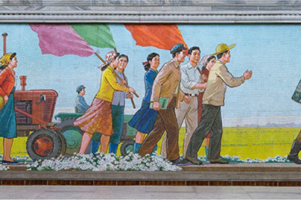 7. ⓒRoman Bezjak, Pyongyang, Mosaic in Metro Station, 2012 2.jpg